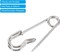 Safety Pins 1.06 Inch Large Metal Sewing Pins for Blankets Skirts Crafts Brooch Making Silver Tone 20Pcs